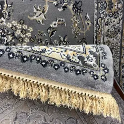 سجاد تركي مرسيليا 2799A كلاسيك مظغوط فاخر رصاصي فاتح مقاس 100*200