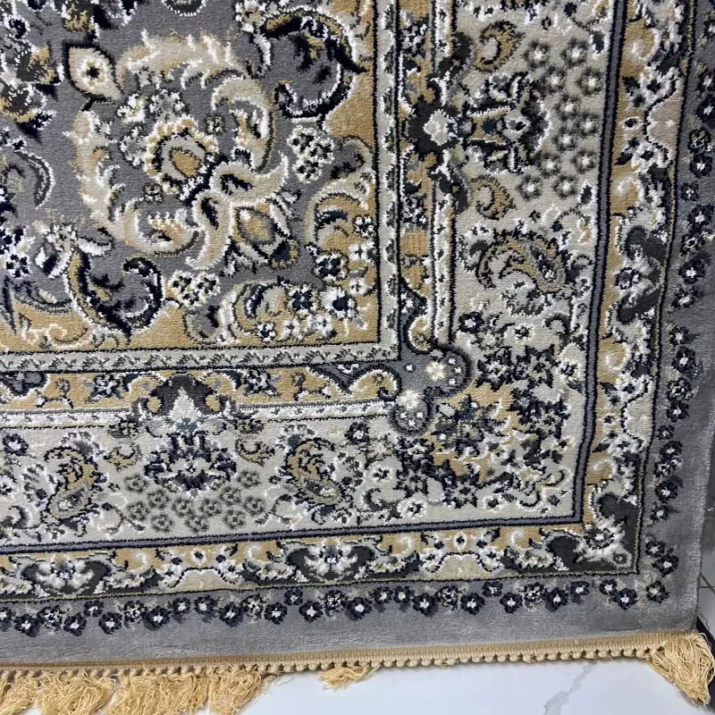 سجاد تركي مرسيليا 2799A كلاسيك مظغوط فاخر رصاصي فاتح مقاس 300*500