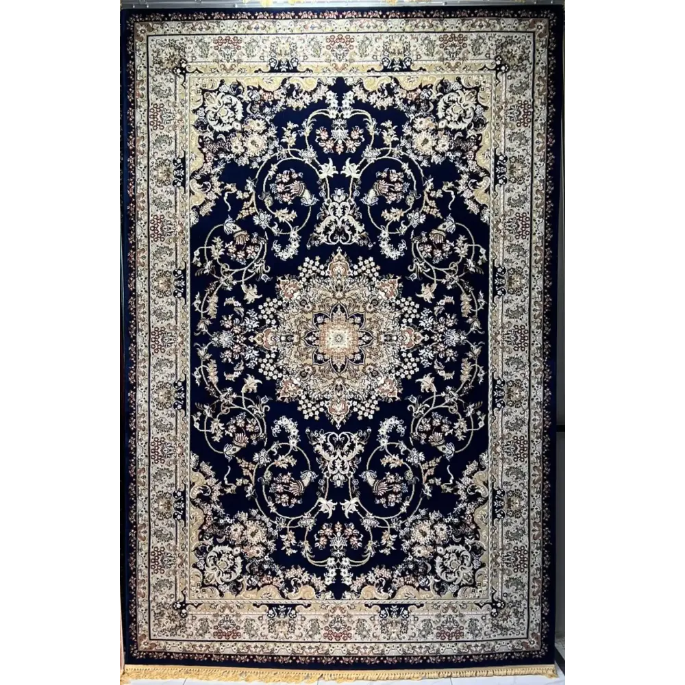 سجاد تركي مرسيليا 2799A كلاسيك مظغوط فاخر كحلي مقاس 400*600