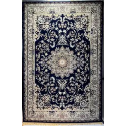 سجاد تركي مرسيليا 2799A كلاسيك مظغوط فاخر كحلي مقاس 400*600