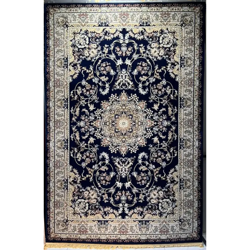 سجاد تركي مرسيليا 2799A كلاسيك مظغوط فاخر كحلي مقاس 400*600