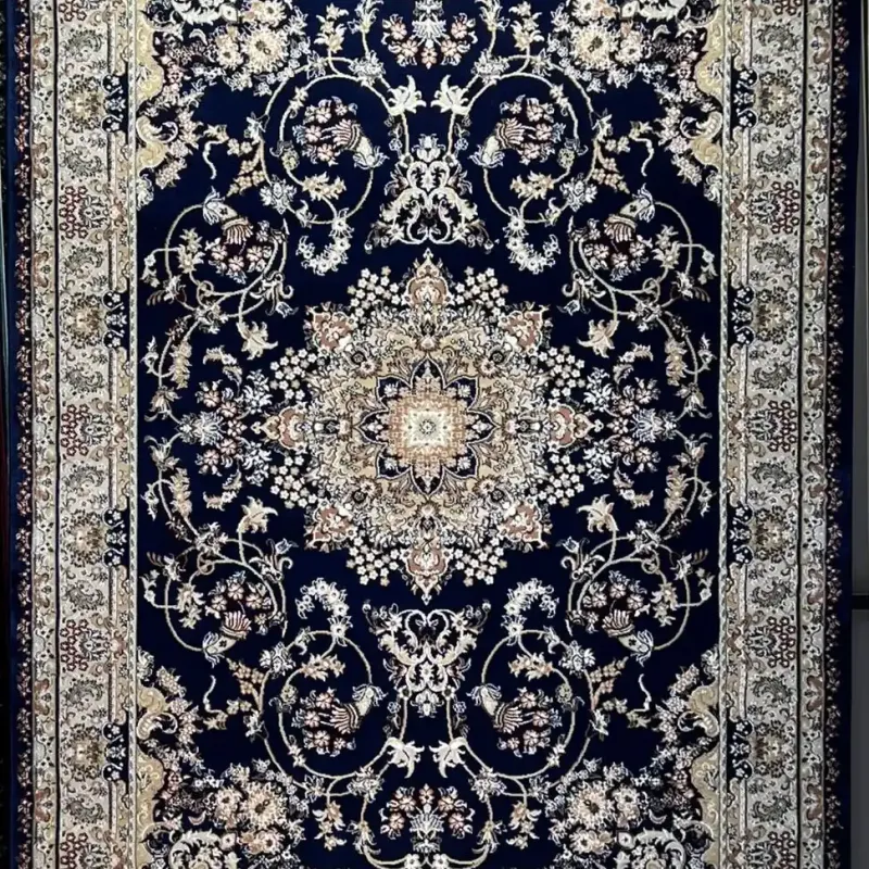 سجاد تركي مرسيليا 2799A كلاسيك مظغوط فاخر كحلي مقاس 400*600