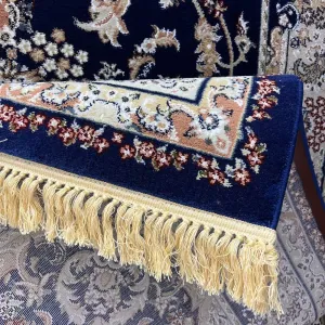 سجاد تركي مرسيليا 2799A كلاسيك مظغوط فاخر كحلي مقاس 400*600