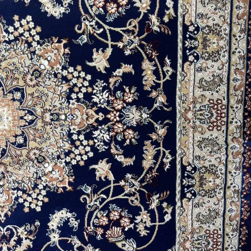 سجاد تركي مرسيليا 2799A كلاسيك مظغوط فاخر كحلي مقاس 100*300